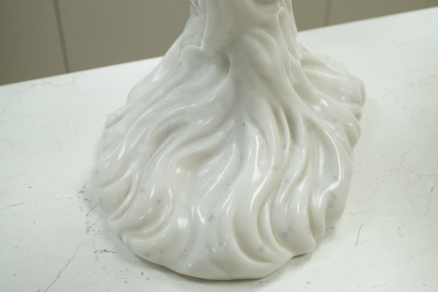 Anna Chromy, a marble and bronze sculpture of a woman on a wave, limited edition 2/10 63cm high. Condition - good